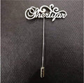 24K Gold Plated Customized Name Coat Brooch Best for Gift
