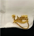 24K Gold Plated Customized Name Cufflinks Best for Gift