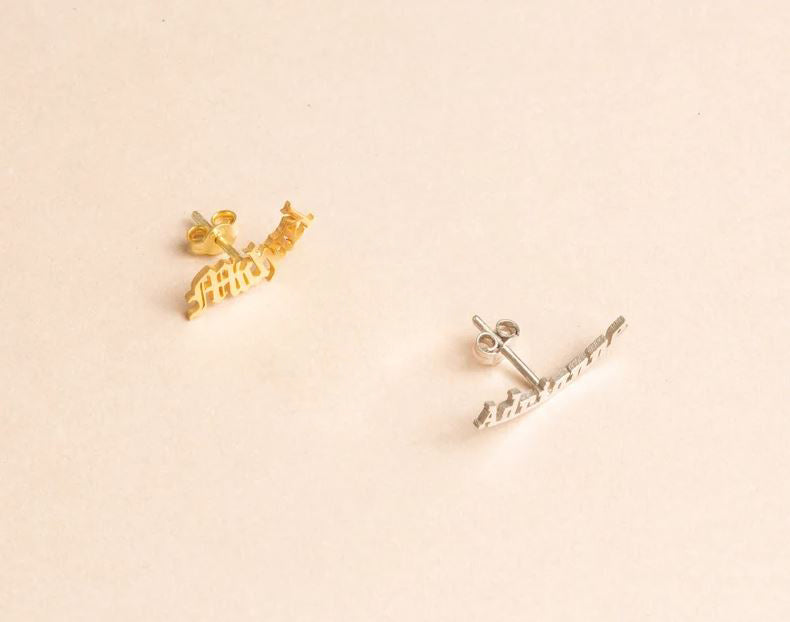 Custom Arabic Name Earring