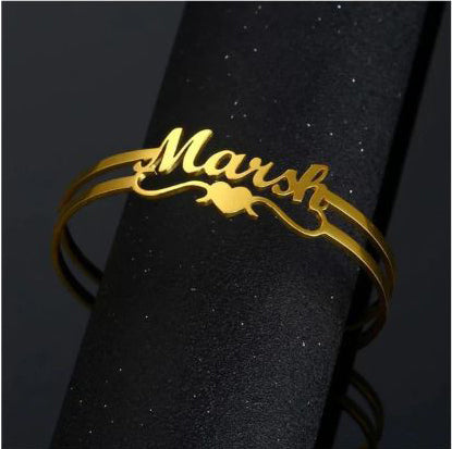 24K Gold Plated Customized Name Bracelet Best for Gift