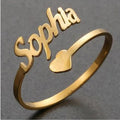 24K Gold Plated Customized Name Ring Best for Gift