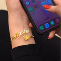24K Gold Plated Customized Name Bracelet Best for Gift