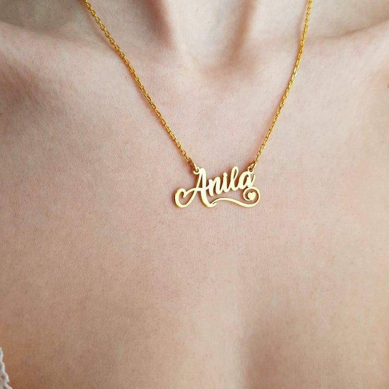 Custom Arabic Name Necklace – Personalized Calligraphy6
