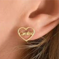 24K Gold Plated Customized Name Earrings Best for Gift