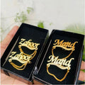 24K Gold Plated Customized Name Cufflinks Best for Gift
